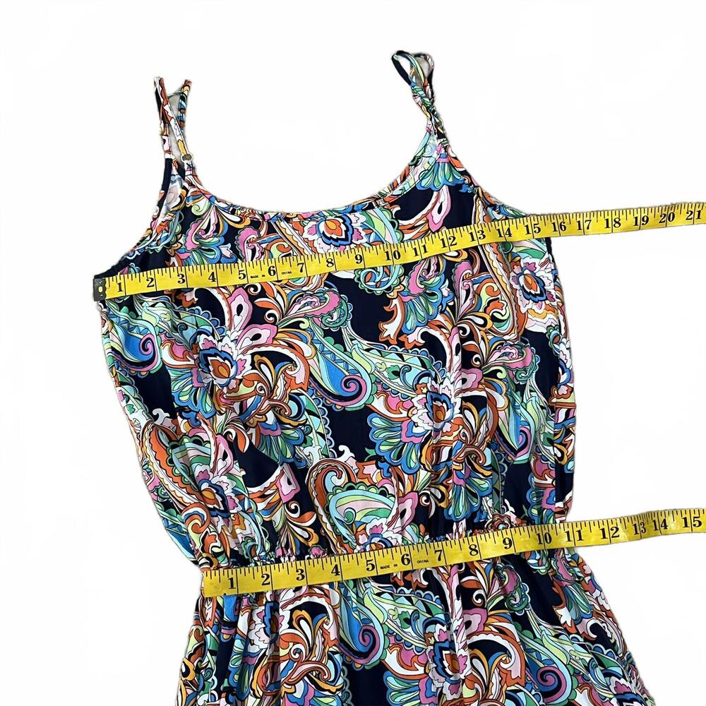 Tommy Bahama Womens Paisley Floral Multicolor Maxi Dress Size XS - Picture 4 of 5